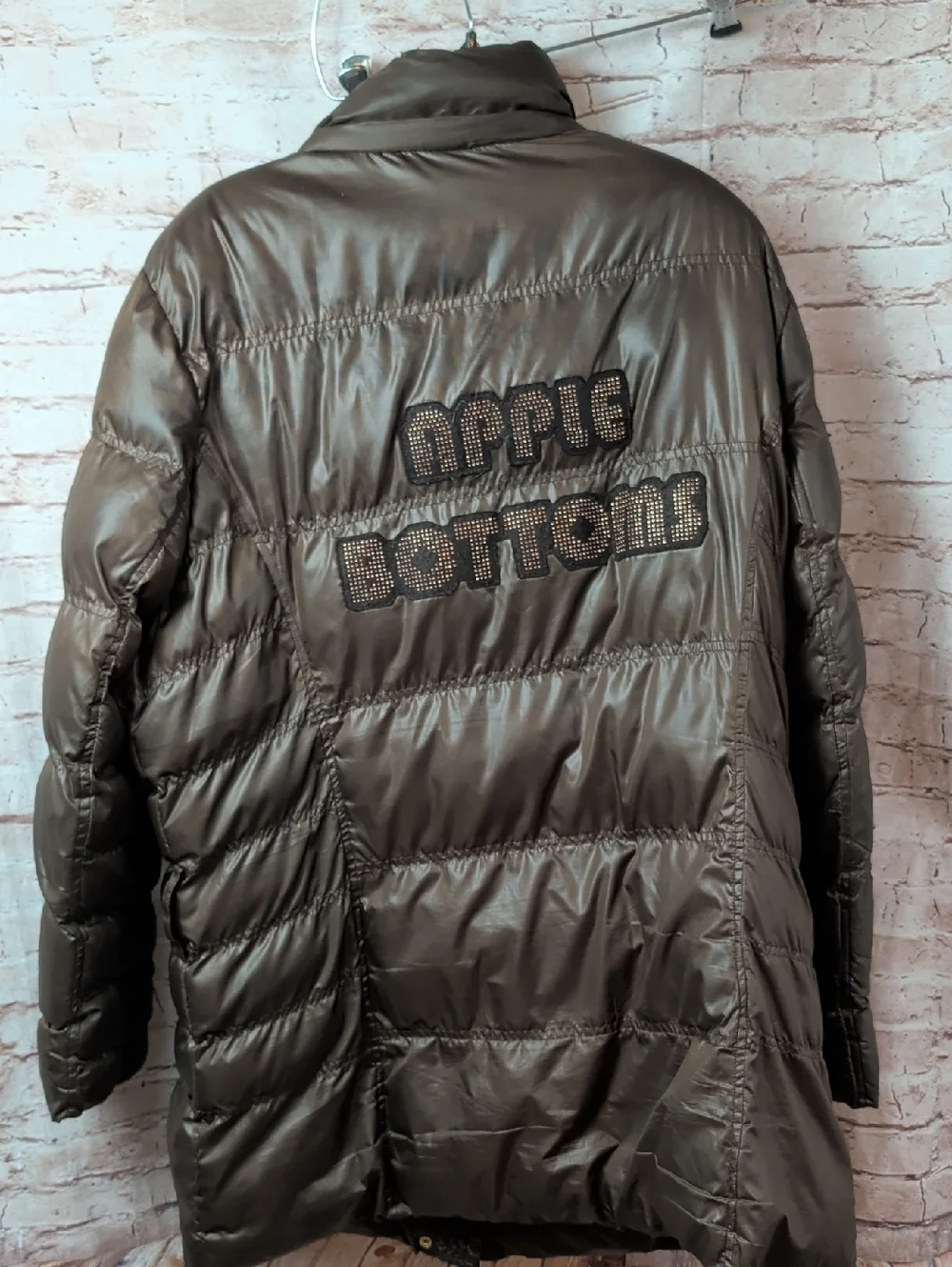 Apple Bottoms Brown Puffer Coat Jacket Large - Picture 10 of 11